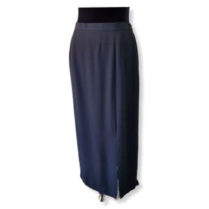 Adrianna Papell Evening Essentials Formal Long Black Maxi Skirt Sz 10P